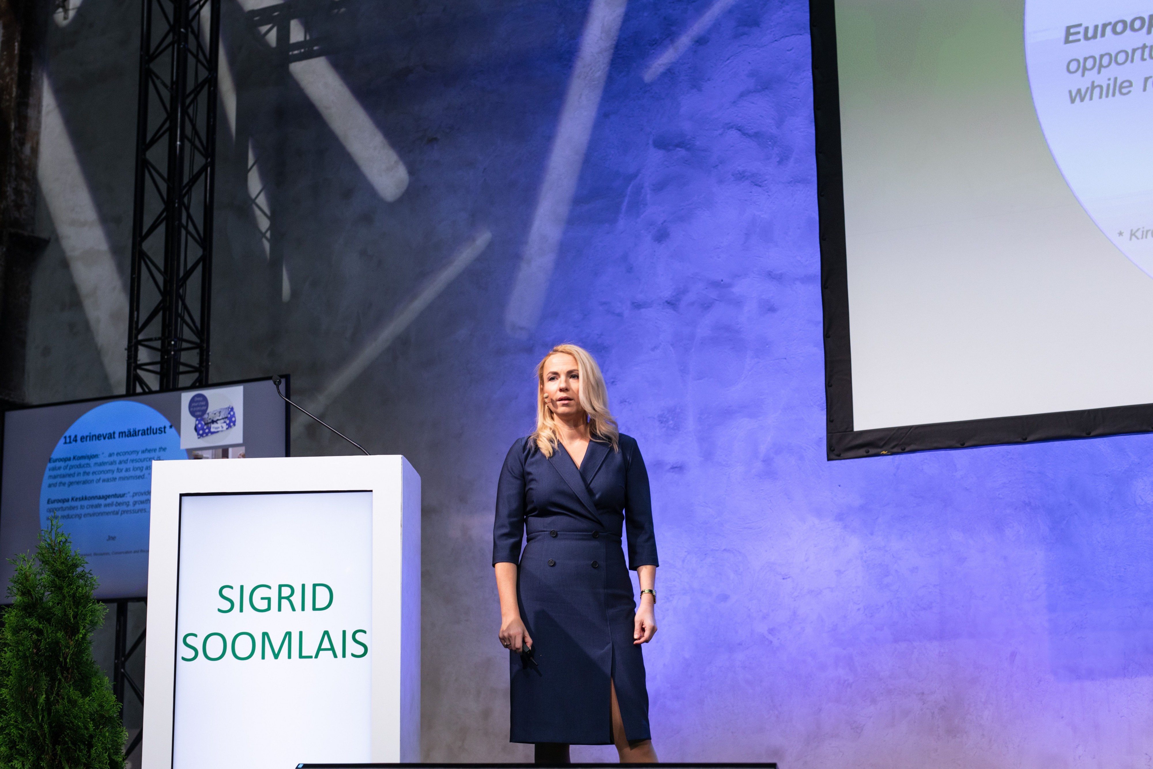 Sigrid Soomlais ringmajanduse konverentsil