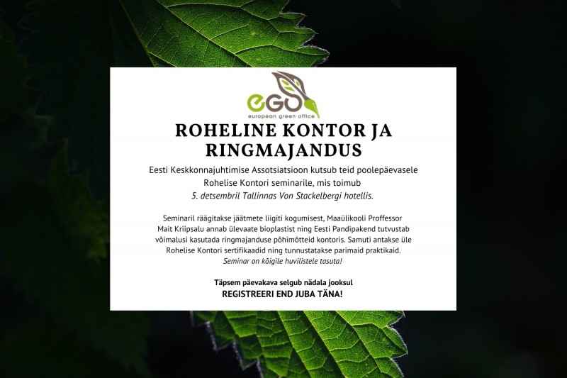 rohelise kontori seminari info